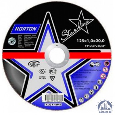 Диск отрезной по металлу 125х1,6x22,23 мм NORTON STARLINE купить в Ялте
